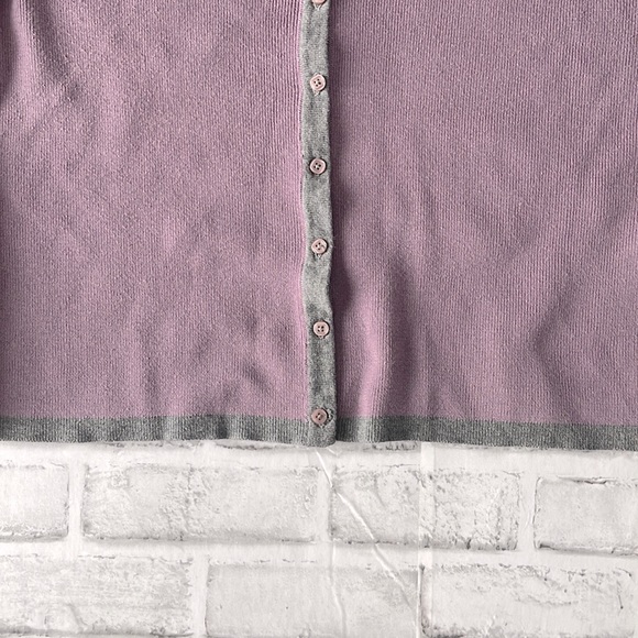 Casual Corner Annex Open Front Cardigan Sweater Button down - Size XL - purple - Picture 3 of 7
